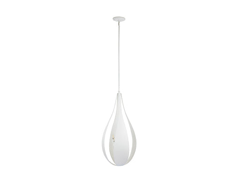 Bali 6-Light Pendant in White Cashmere